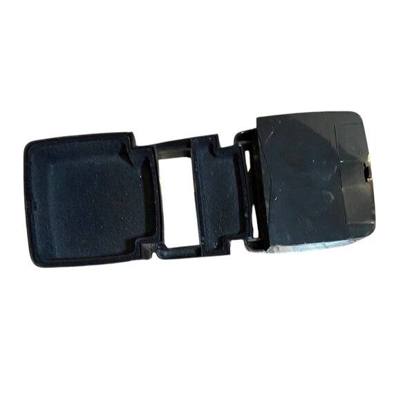 Ingenious Designs Multi-Hinged Jewelry Case Mirror Velvet Lined Push Button Open - Picture 3 of 8